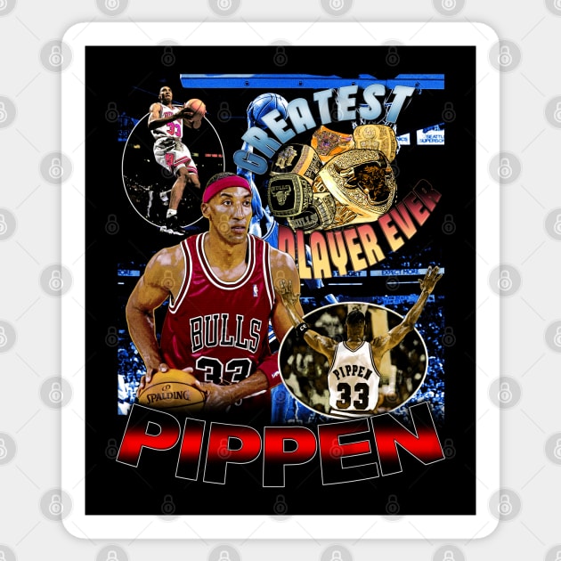 Scottie Pippen Bootleg Sticker by Bootlegheavens